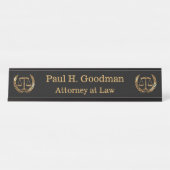 Openbaar aanklager bureau naambordje (Voorkant)