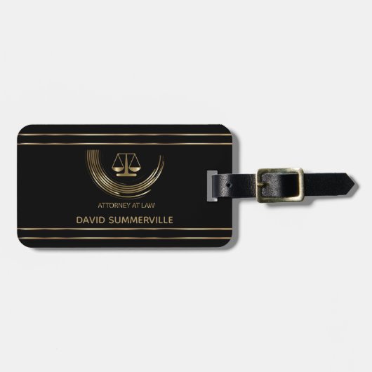 Openbaar aanklager - Gepersonaliseerd Bagagelabel (Voorkant horizontaal)