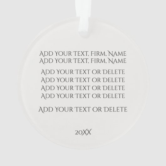 Openbaar aanklager - Kantoor Ornament (achterkant)