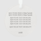 Openbaar aanklager - Kantoor Ornament (achterkant)