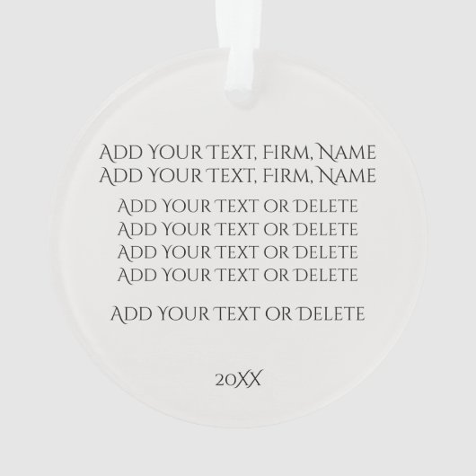 Openbaar aanklager - Kantoor Ornament (achterkant)