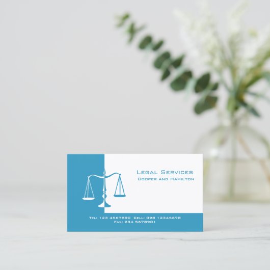 Openbaar aanklager visitekaartje (Staand voorkant)