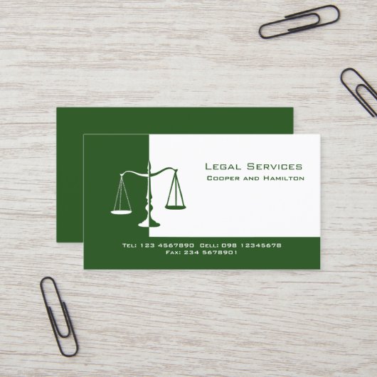 Openbaar aanklager visitekaartje (Voorkant / Achterkant in situ)