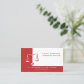 Openbaar aanklager visitekaartje (Staand voorkant)