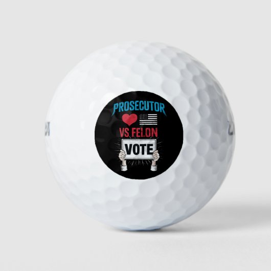 Openbaar aanklager vs Stem van misdadiger Golfballen (Voorkant)