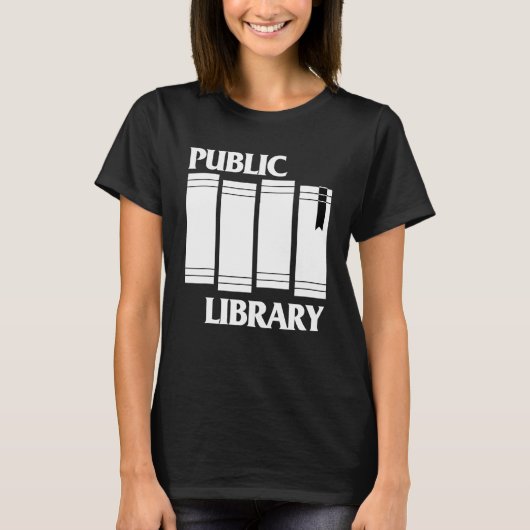 Openbaar bibliotheekboek t-shirt (Voorkant)