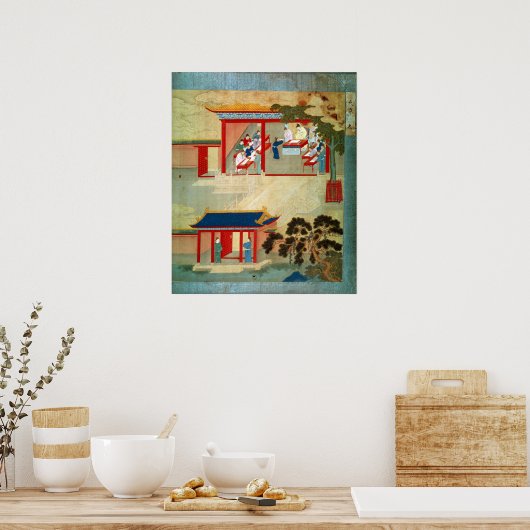 Openbaar dienstexamen onder keizer Jen Tsung Poster (Keuken)