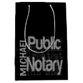 Openbaar notaris-extraordinaire douane medium cadeauzakje (Voorkant)