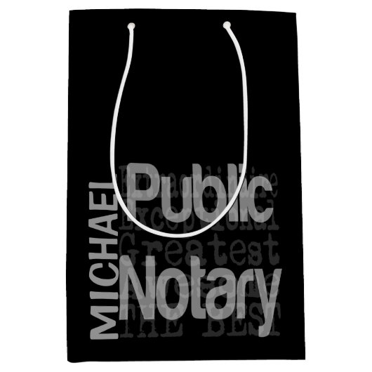 Openbaar notaris-extraordinaire douane medium cadeauzakje (Voorkant)