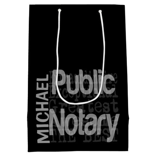 Openbaar notaris-extraordinaire douane medium cadeauzakje (Achterkant)