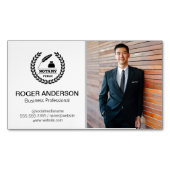 Openbaar Notaris | Zakelijk Man Magnetisch Visitekaartje (Voorkant)