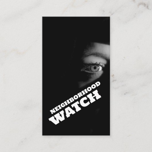 Openbaar Uitzicht, buurtgemeenschapswacht Visitekaartje (Voorkant)