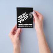 Openbaar Uitzicht, buurtwachtwaarschuwing Flyer (Hand)