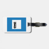 Openbaar vervoer bushalte teken stedelijk vervoer bagagelabel (Achterkant horizontaal)