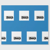 Openbaar vervoer bushalte teken stedelijk vervoer cadeaupapier (Vlak)