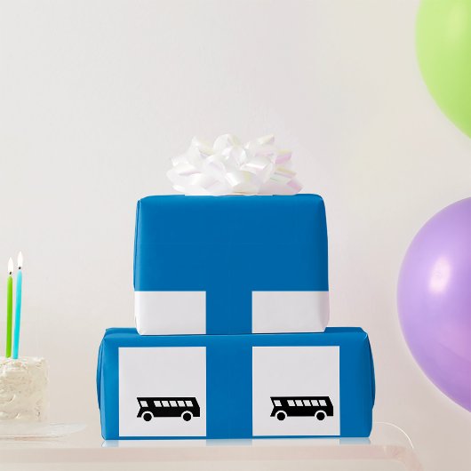 Openbaar vervoer bushalte teken stedelijk vervoer cadeaupapier