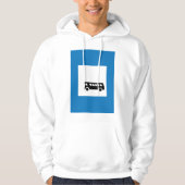 Openbaar vervoer bushalte teken stedelijk vervoer hoodie (Voorkant)