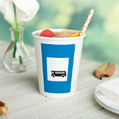 Openbaar vervoer bushalte teken stedelijk vervoer papieren bekers