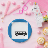 Openbaar vervoer bushalte teken stedelijk vervoer papieren bordje (Feest)