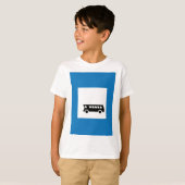 Openbaar vervoer bushalte teken stedelijk vervoer t-shirt (Voorkant volledig)
