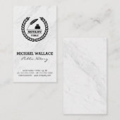 Openbaar zegel | Marmer Visitekaartje (Voorkant / Achterkant)