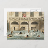 Openbaar zwemmen bij Bath, of Stewing Alive, druk  Briefkaart (Voorkant / Achterkant)