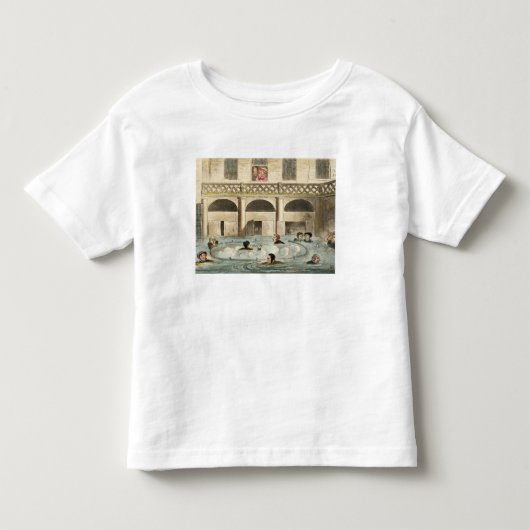 Openbaar zwemmen bij Bath, of Stewing Alive, druk Kinder Shirts (Voorkant)