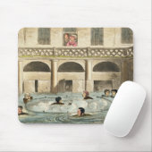 Openbaar zwemmen bij Bath, of Stewing Alive, druk Muismat (Met muis)