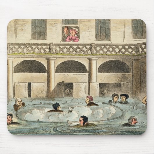 Openbaar zwemmen bij Bath, of Stewing Alive, druk Muismat (Voorkant)