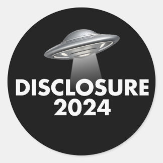 Openbaarmaking 2024 UFO Ronde Sticker