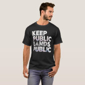 Openbare aanbiedingen openbaar houden t-shirt (Voorkant volledig)