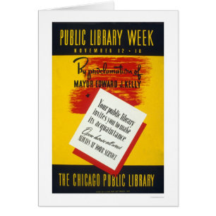 Openbare bibliotheek Chicago 1940 WPA