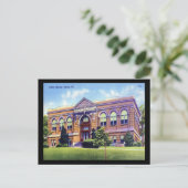 Openbare Bibliotheek, Easton, PA Vintage Briefkaart (Staand voorkant)