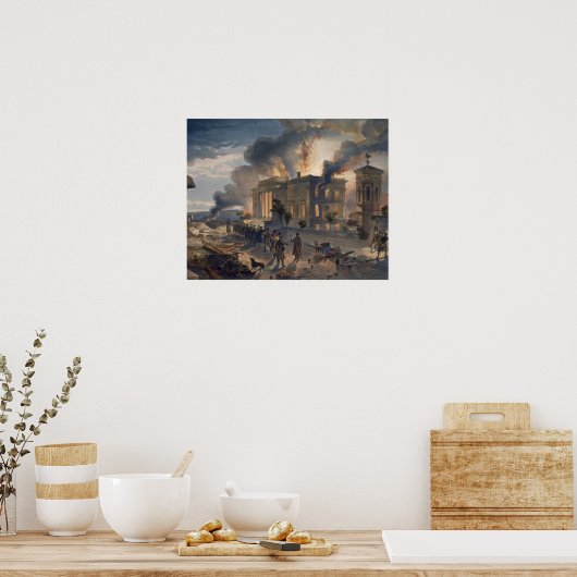 Openbare bibliotheek en tempel van de Winden, bord Poster (Keuken)