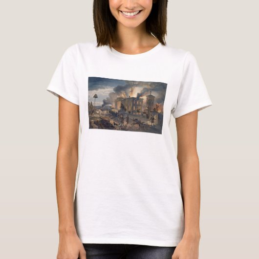 Openbare bibliotheek en tempel van de Winden, bord T-shirt (Voorkant)