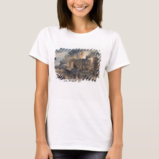 Openbare bibliotheek en tempel van de Winden, bord T-shirt (Voorkant)