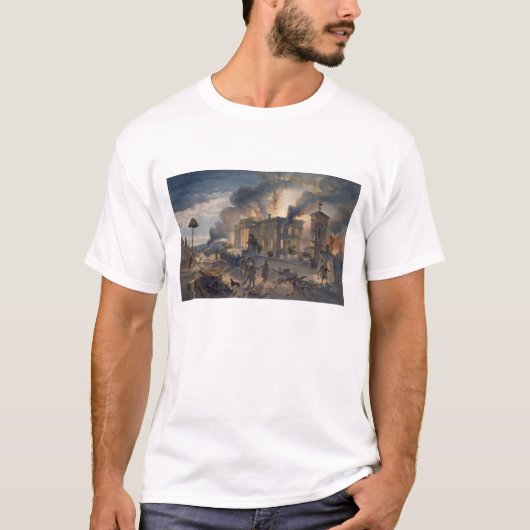 Openbare bibliotheek en tempel van de Winden, bord T-shirt (Voorkant)