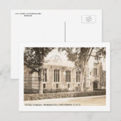 Openbare bibliotheek, Morristown, Vintage van New Briefkaart (Voorkant / Achterkant)
