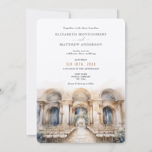 Openbare Bibliotheek New York Huwelijk Kaart (Voorkant)