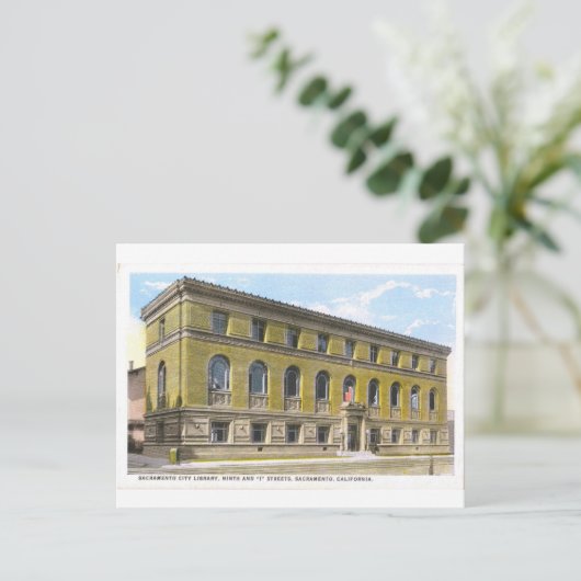 Openbare bibliotheek Sacramento Historisch Briefka Briefkaart (Staand voorkant)