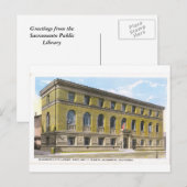 Openbare bibliotheek Sacramento Historisch Briefka Briefkaart (Voorkant / Achterkant)