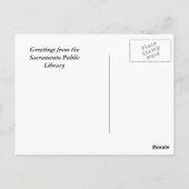 Openbare bibliotheek Sacramento Historisch Briefka Briefkaart (Achterkant)