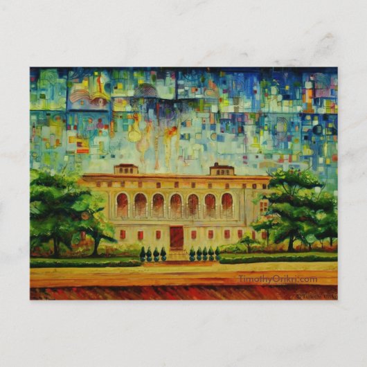 Openbare Bibliotheek van Detroit - Briefkaart (Voorkant)