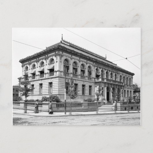 Openbare Bibliotheek van Providence, 1906 Briefkaart (Voorkant)