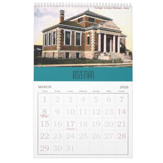 Openbare bibliotheken in Montana Kalender (Mar 2026)