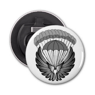 Openbare civiele militaire parachute Wings flesope Button Flesopener