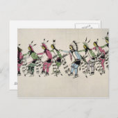 Openbare dans ter ere van de krijger He Dog (inkt Briefkaart (Voorkant / Achterkant)