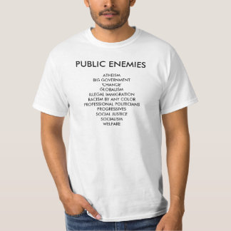 OPENBARE EMIDDELEN, ATHEISMBIG REGERING'CHANGE'G.. T-SHIRT