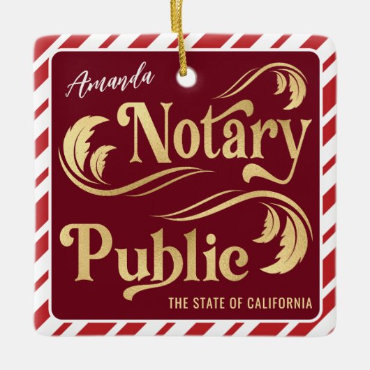 Openbare feestelijke foto's keramisch ornament (Voorkant)