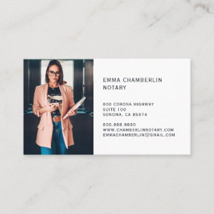 Openbare foto voor notaris visitekaartje